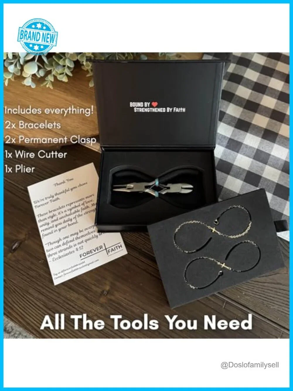 DIY Permanent Bracelet Kit For Couples - Stainless Steel Friendship Bracelets -